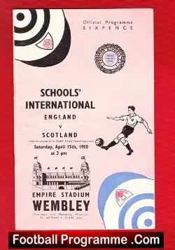 England v Scotland 1950 – Schoolboys Match