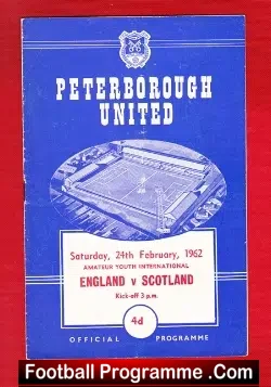 England v Scotland 1962 – Amateur International at Peterborough