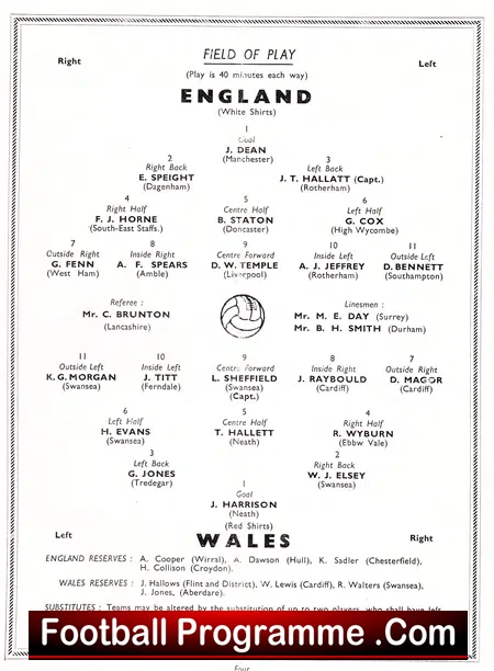 England v Wales 1954 – School boys at Maine Road Manchester City