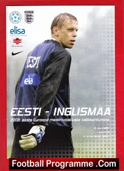 Estonia v England 2007 – Football Programme