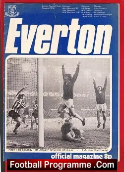 Everton v Aston Villa 1973