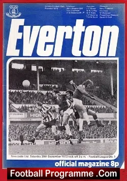 Everton v Newcastle United 1972