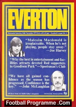 Everton v Newcastle United 1973