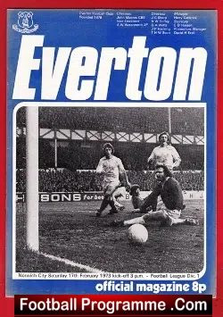 Everton v Norwich City 1973