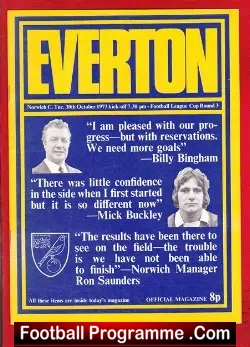 Everton v Norwich City 1973