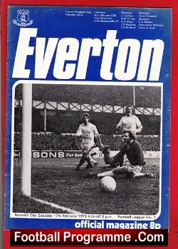 Everton v Norwich City 1973