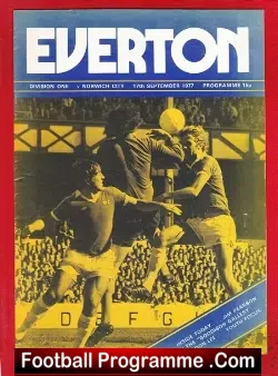 Everton v Norwich City 1977