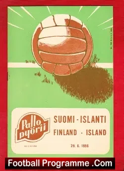 Finland v Iceland 1956 - football programme