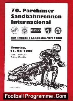 Germany Speedway Programme Langbahn 2000 – Long Track