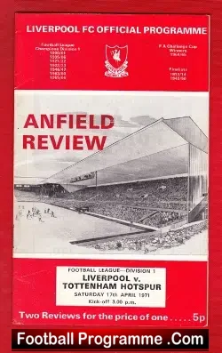 Liverpool v Tottenham 1971