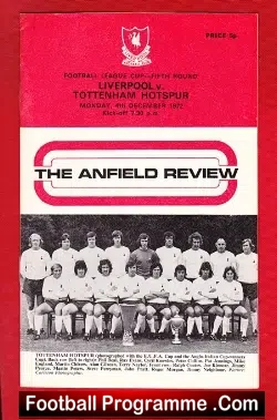 Liverpool v Tottenham 1972 – League Cup