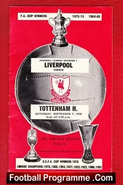 Liverpool v Tottenham 1974