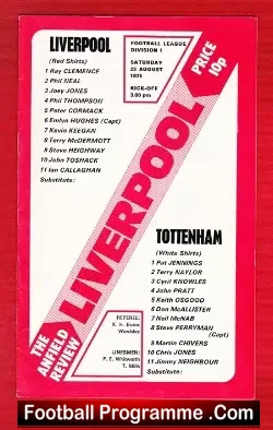 Liverpool v Tottenham 1975
