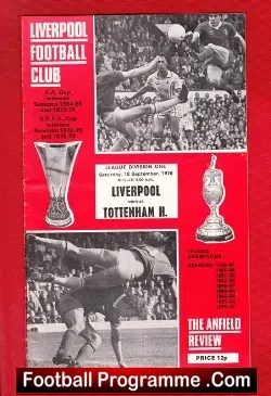 Liverpool v Tottenham 1976