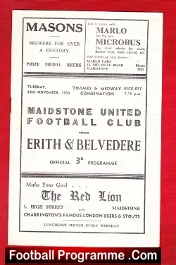 Maidstone United v Erith Belvedere 1955 – Thames Medway Combi
