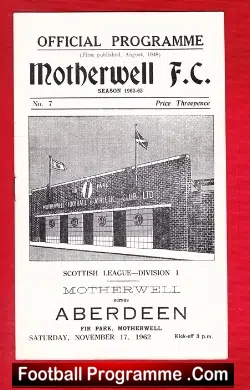 Motherwell v Aberdeen 1962