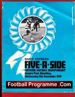National Five A Side Football Championship Wembley 1974 Man Utd