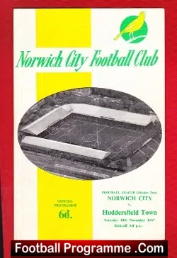 Norwich City v Huddersfield Town 1967