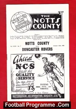 Notts County v Doncaster Rovers 1951
