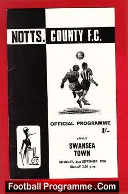 Notts County v Swansea Town 1968