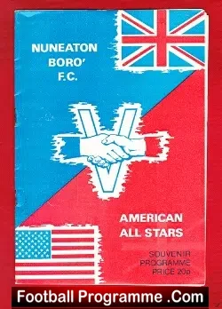 Nuneaton Borough v American All Stars 1965 – Opening Floodlights