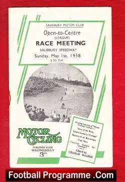 Salisbury Grass Track Speedway 1938