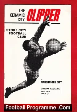 Stoke City v Manchester City 1969 - football programme
