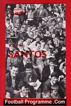 Stoke City v Santos 1969 - Brazil - Pele - football programme