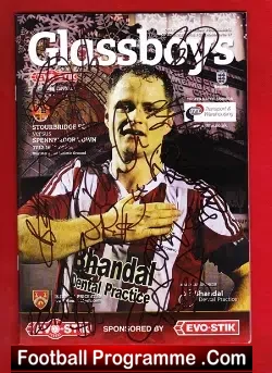 Stourbridge v Spennymoor Town 2016 - History Makers PACK - football programme