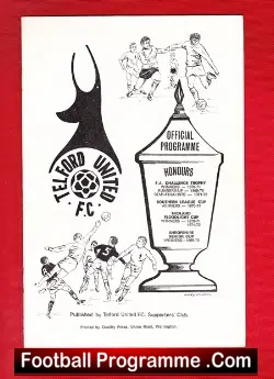 Telford United v Poole Town 1972