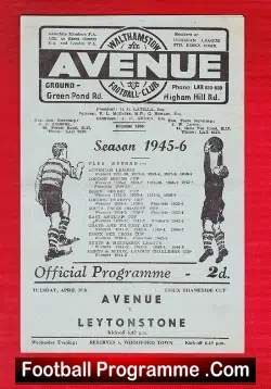 Walthamstow Avenue v Leytonstone 1946