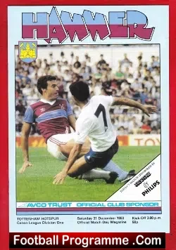 West Ham United v Tottenham 1983