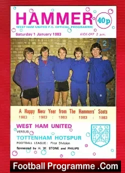 West Ham United v Tottenham 1983