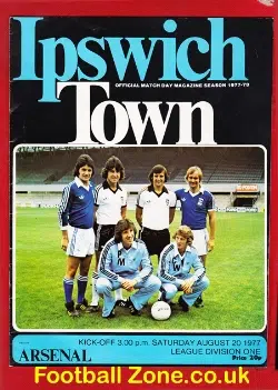 Ipswich Town v Arsenal 1977