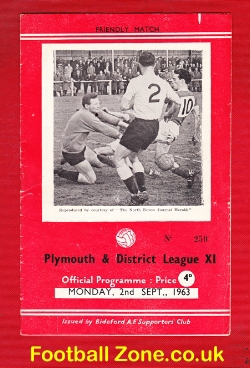 Bideford v Plymouth District League X1 1963 – Friendly Match