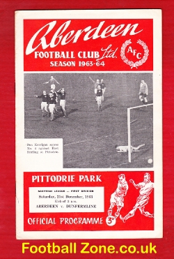 Aberdeen v Dunfermline Athletic 1963 – at Pittodrie Park