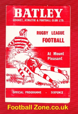 Batley Rugby v Blackpool Borough 1971