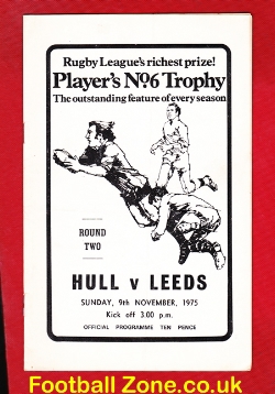 Hull Rugby v Leeds 1975