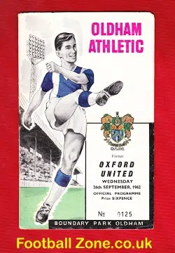 Oldham Athletic v Oxford United 1962
