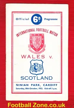 Wales v Scotland 1952 – Ninian Park Cardiff