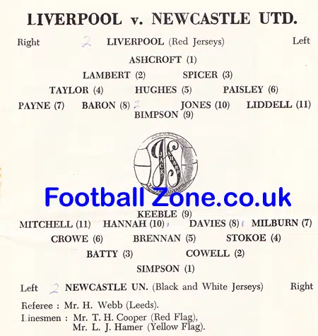 Liverpool v Newcastle United 1953