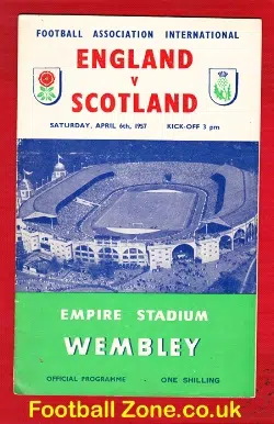 England v Scotland 1957 - English International Match