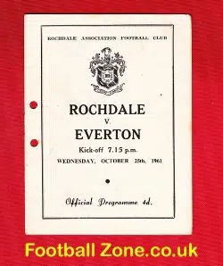 Rochdale v Everton 1961