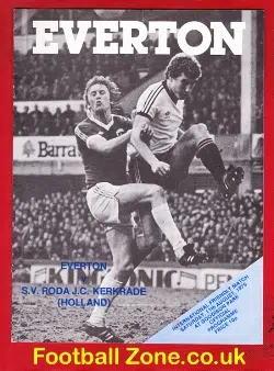 Everton v Roda JC Kerkrade 1979 - Holland Dutch Team