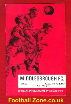 Middlesbrough v GAIS 1967 – Sweden Football Team