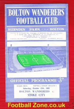 Bolton Wanderers v Stoke City 1963