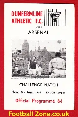 Dunfermline Athletic v Arsenal 1966 – Challenge Match