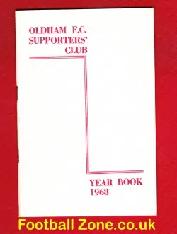 Oldham Athletic Official Supporters Year Book 1968