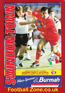 Swindon Town v Atalanta 1994 – Anglo Italian Cup