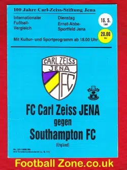 Carl Zeiss Jena v Southampton 1989 – Germany